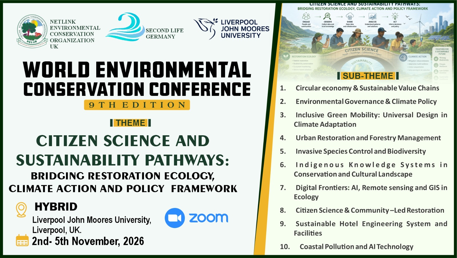 Ten Reasons You Must Attend the 9th World Environmental Conservation Conference (WECC 2026)